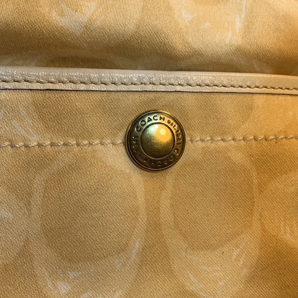 NWOT Coach leather/canvas mini bag w/tag EC